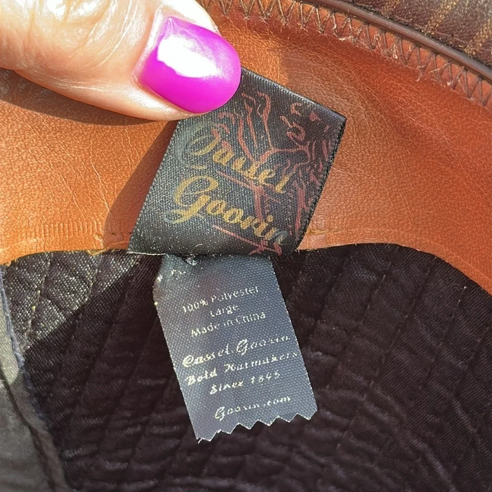 Cassel Goorin hat patchwork large bespoke bold